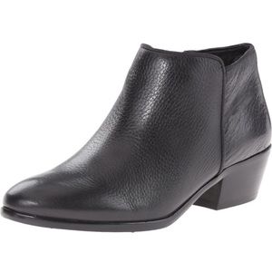 Sam Edelman Petty black leather zip up bootie, size 7.5, EUC